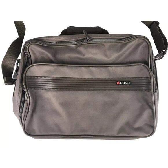 Delsey‎ Unisex Adults Brown Detachable Strap Document Case Briefcase Size Medium - Picture 2 of 11